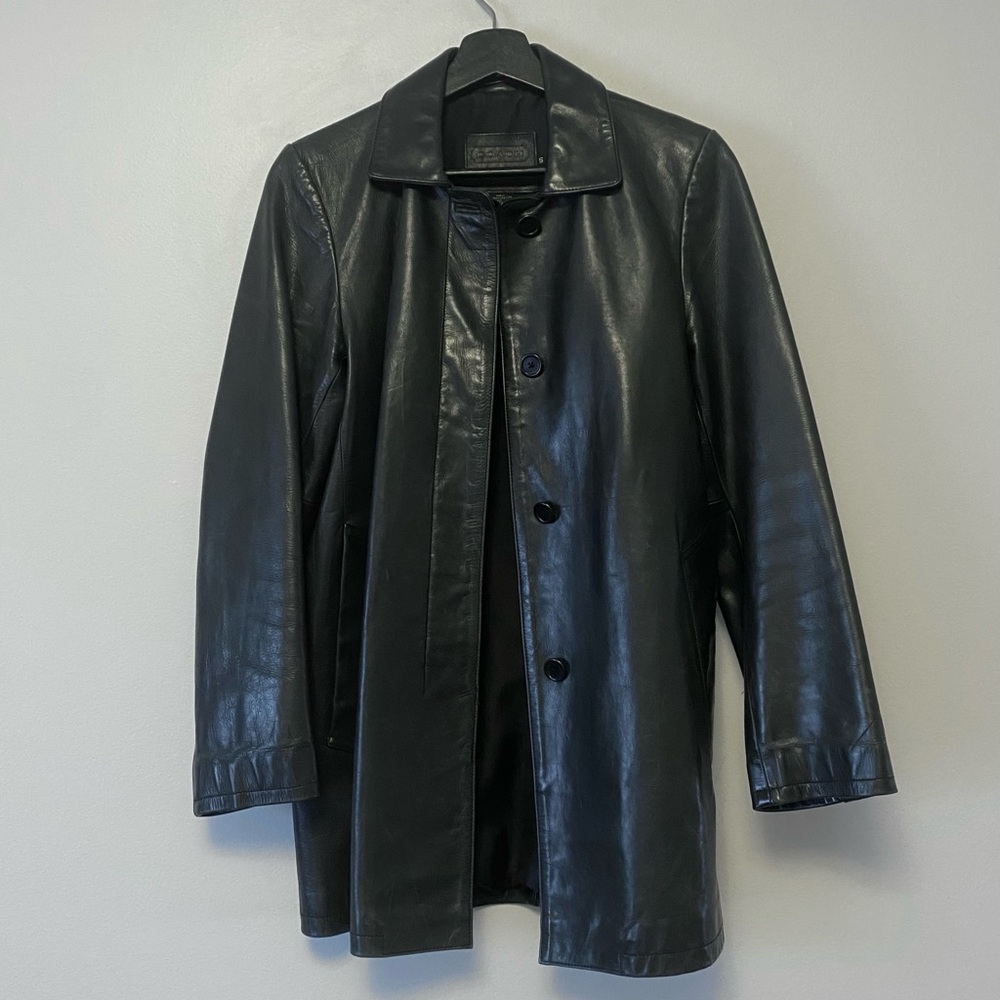 Coach Leather Jacket Coat size Small real leather